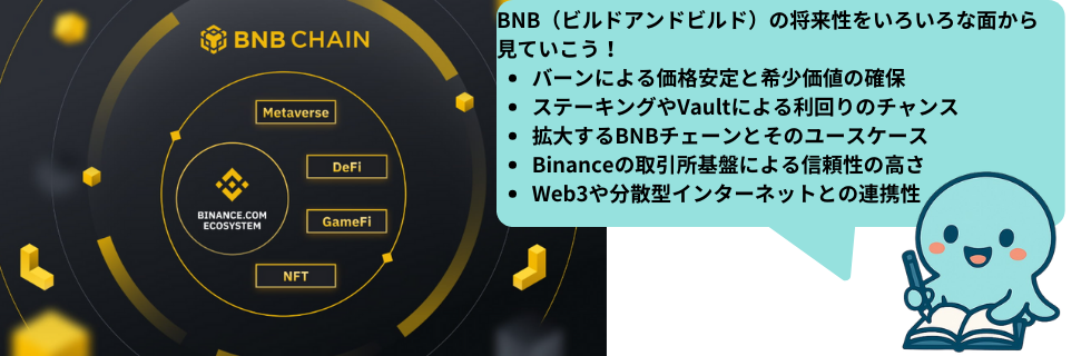 仮想通貨BNB(ビルドアンドビルド)とは？将来性やオワコンなのか徹底解説