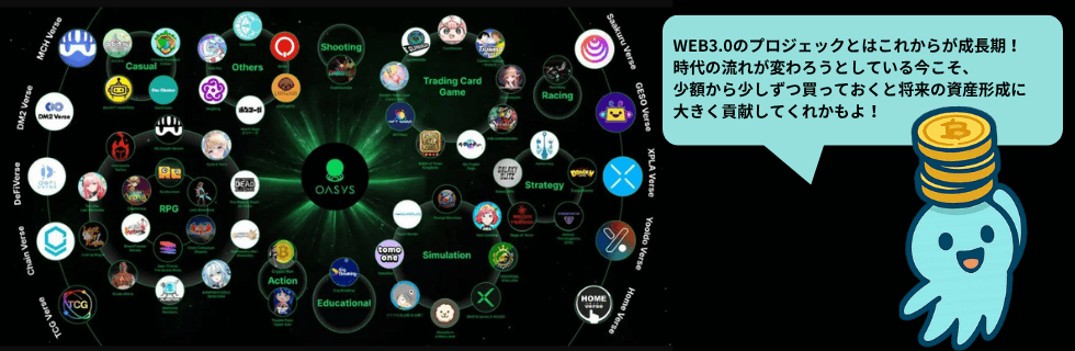 仮想通貨Oasys(オアシス)の将来性は？オワコン？将来価格や買い方を徹底解説