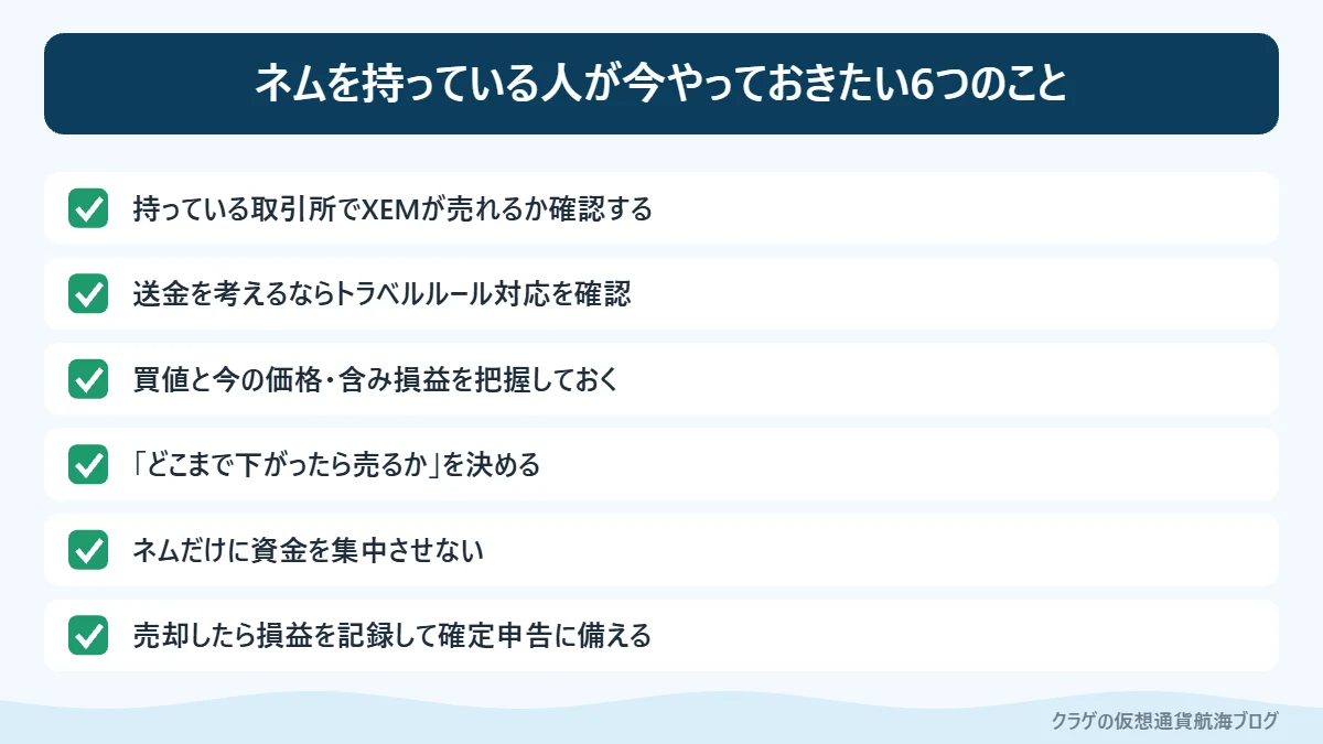 ネム(XEM)を持っている人が今確認したい6つのこと